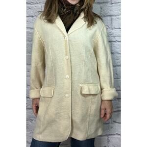 Vintage Studio Works 100% Wool Button Up Cardigan